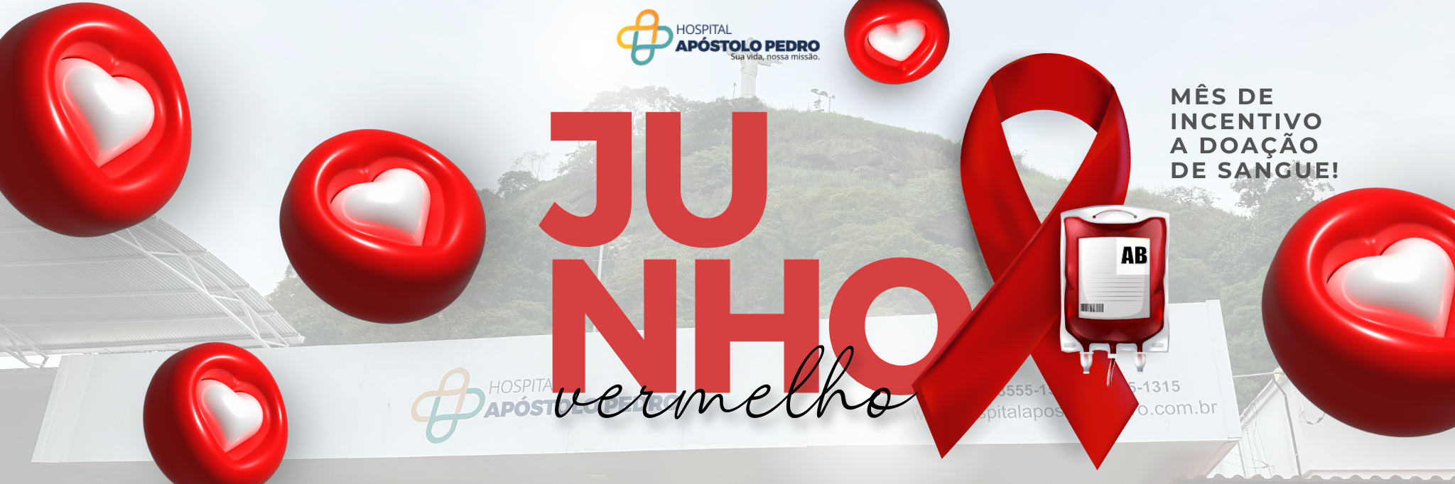 Junho Vermelho – Doe sangue, salve vidas.