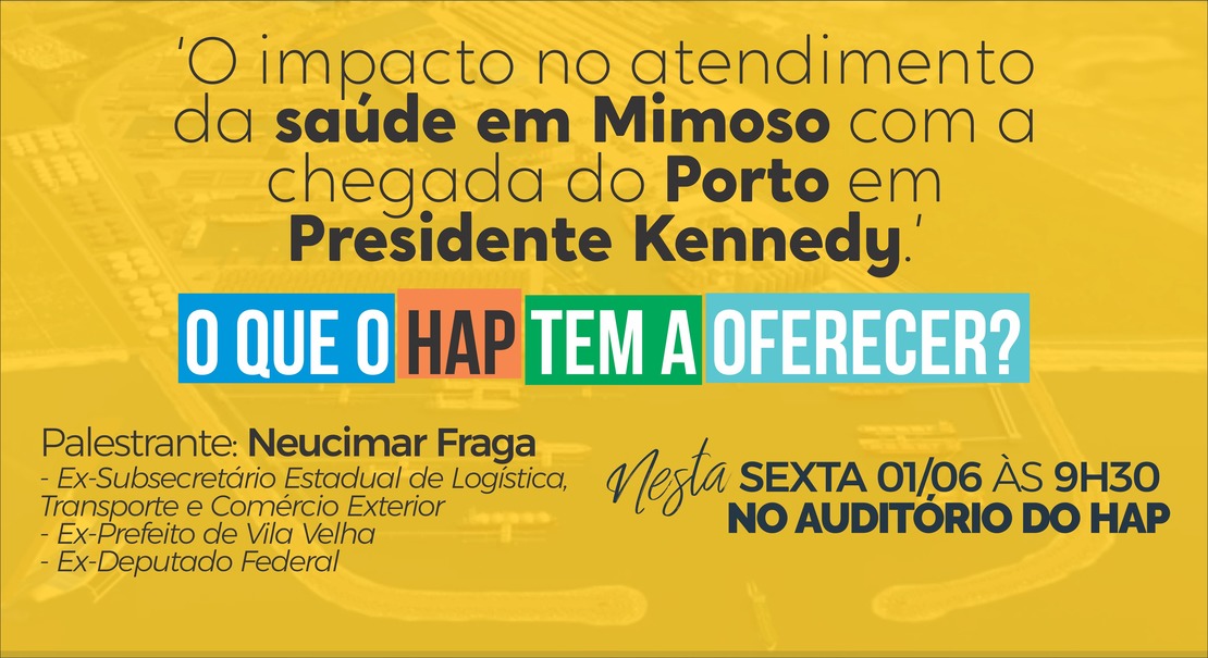 Palestra: Impacto no atendimento da saúde em Mimoso do Sul