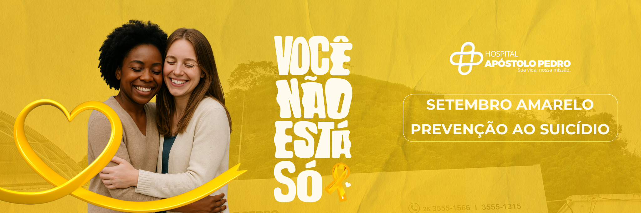 Setembro Amarelo: cuidar da vida é nossa prioridade.
