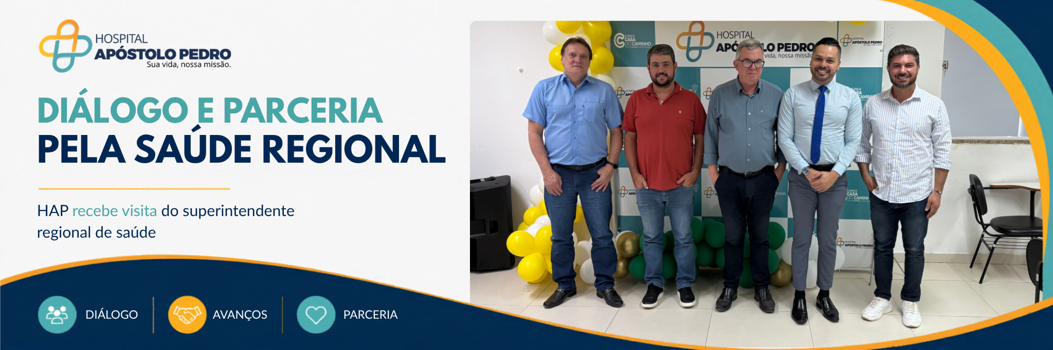 O HAP recebeu recentemente a visita do superintendente regional de saúde, Brunno Costa.